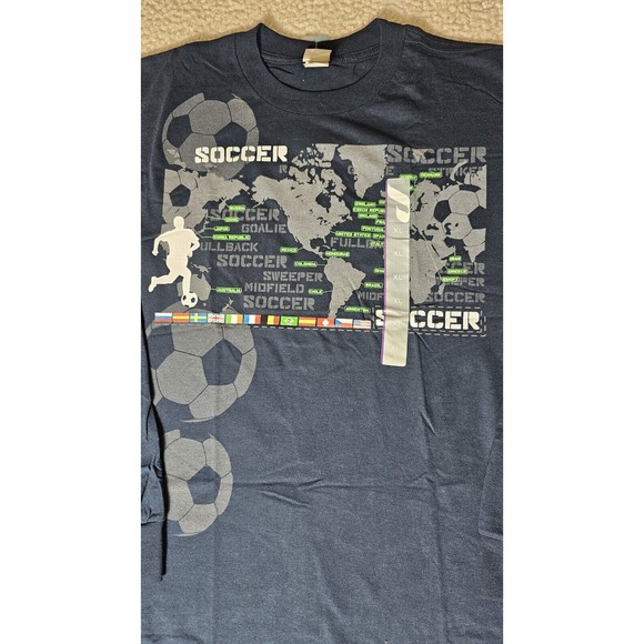 ProSpirit Boys Sz XL 16/18 Blue soccer Graphic Long Sleeve Tee NWT - Picture 4 of 6